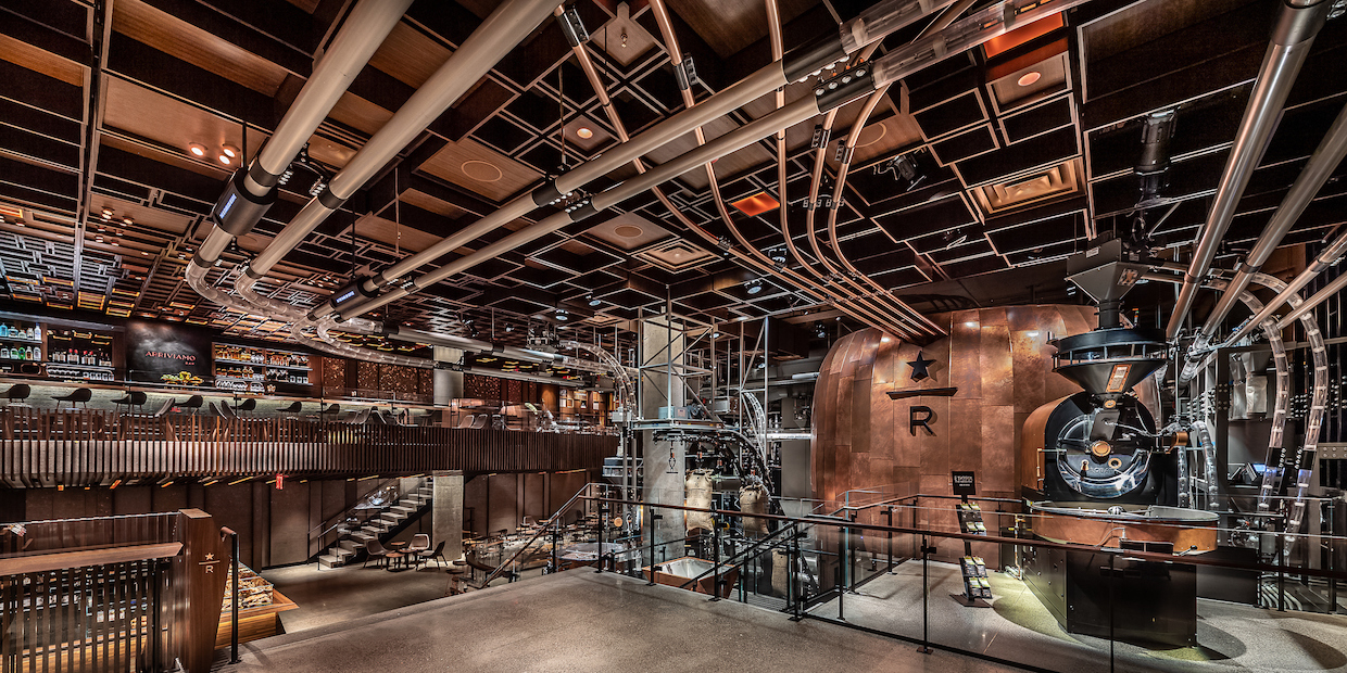 The Starbucks Reserve Roastery in New York City