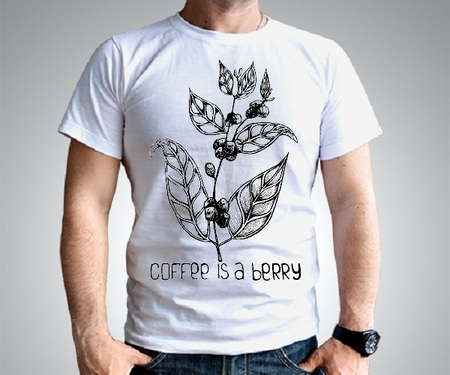 Кофейная футболка